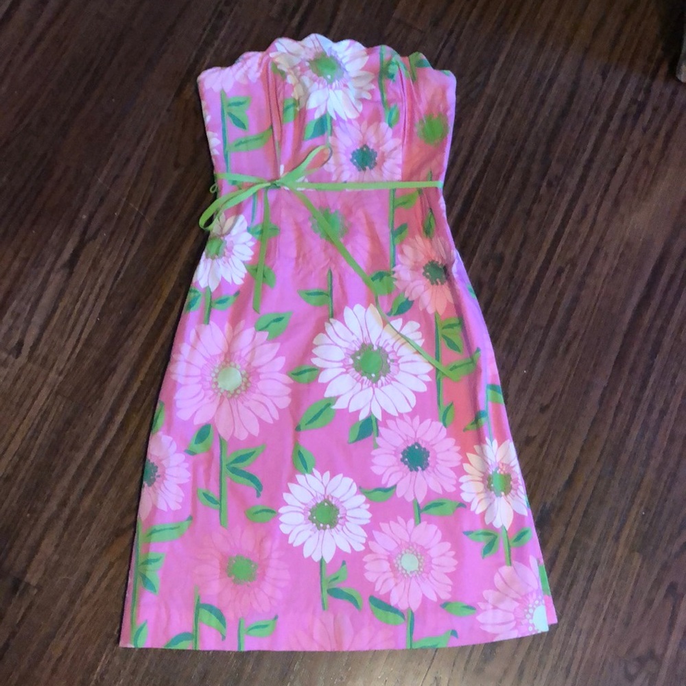 Vintage Lilly Pulitzer strapless dress